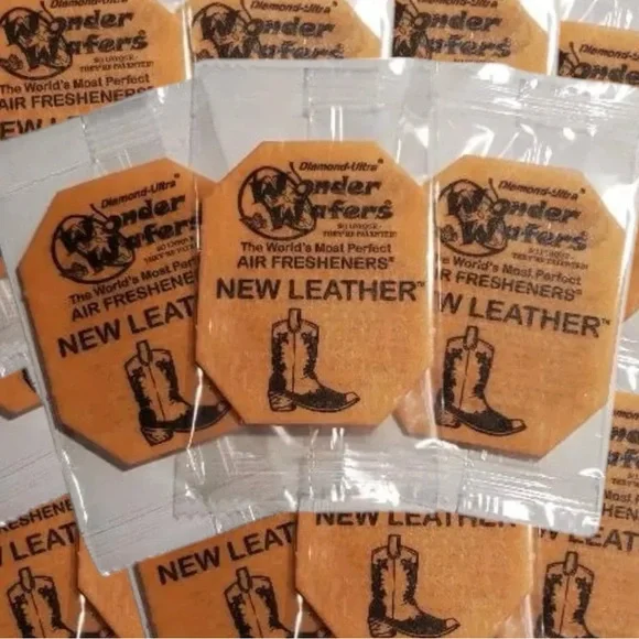 50 Diamond Supply Co. Wonder Wafers New Leather Air Freshener - Orange - Picture 1 of 2